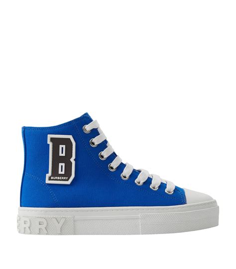 burberry high tops blue|designer Burberry high top sneakers.